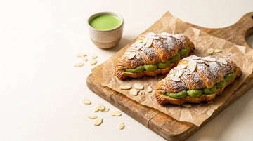 Matcha Almond Croissants