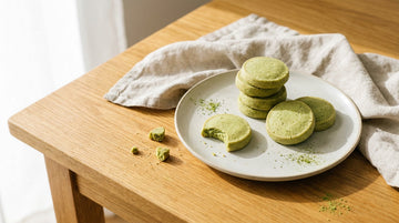 Matcha Shortbread Cookies