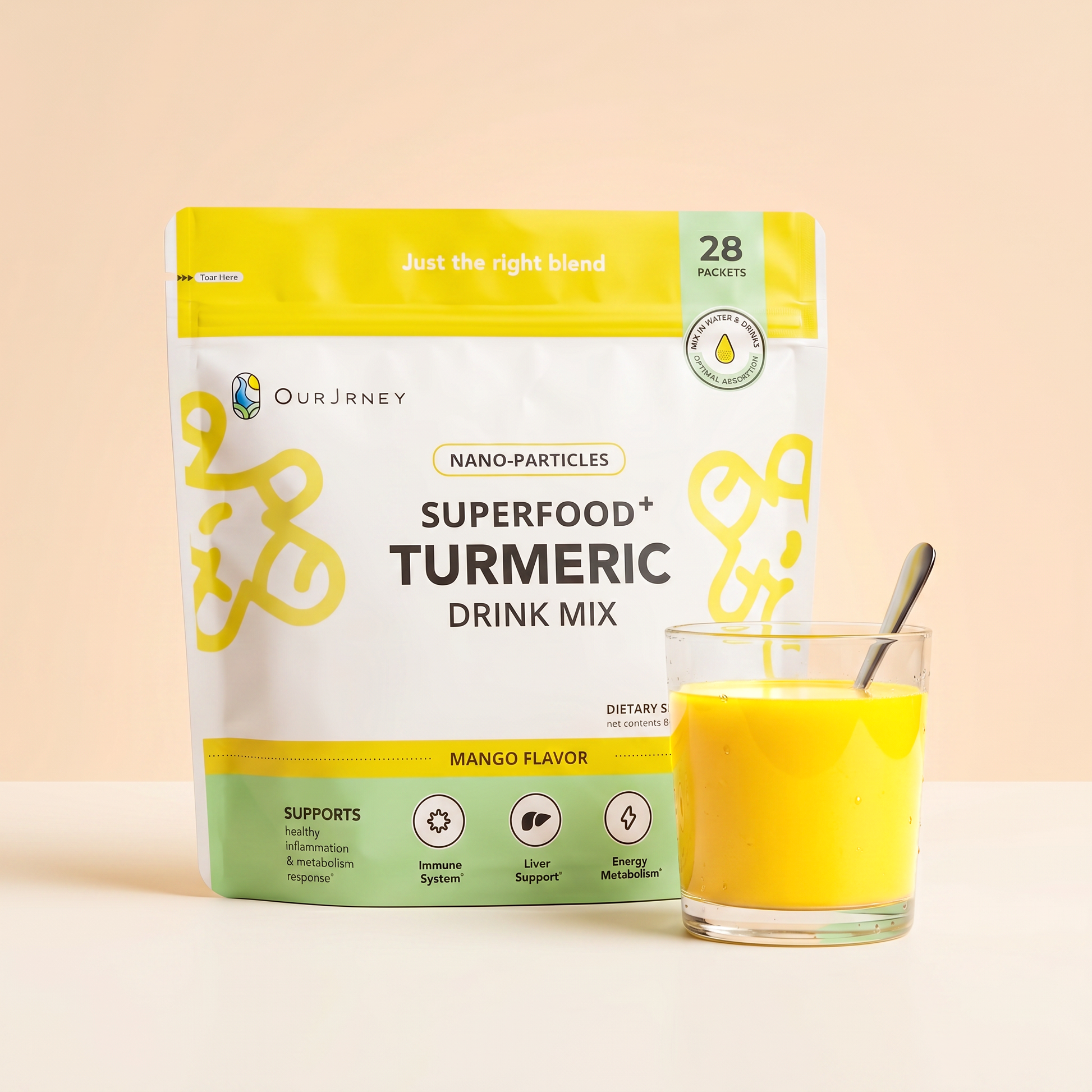 Nano Turmeric Curcumin Drink Mix (B2B) - OurJrney